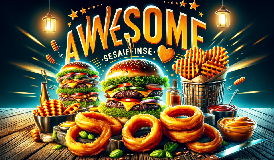 DALL·E 2023-11-16 20.51.16 - An exciting and vibrant image showcasing the best dishes of a food truck, emphasizing the quality and deliciousness of the burgers. The scene includes